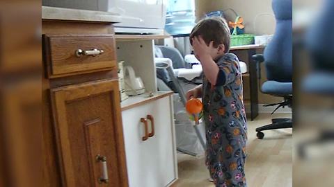 "Boy Vs Microwave Shelf"