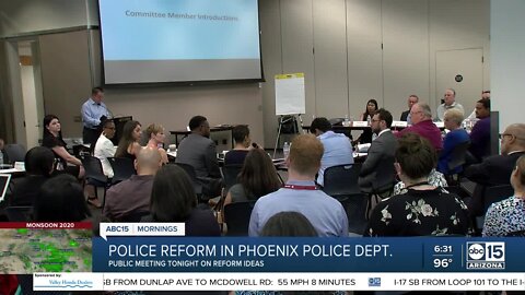 Public meeting tonight in Phoenix over police reform