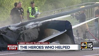 Pilot suffers serious burns in small plane crash near Deer Valley Airport