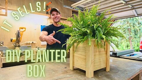 The Easiest DIY Planter box! - Under $5 to build! - How To