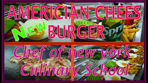 american cheeseburger by chef of new york culinary school