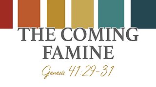 The Coming Famine