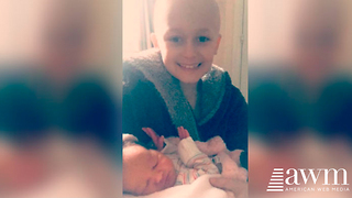 Young Boy Dying From Cancer Fights Long Enough To See The Birth Of His Baby Sister