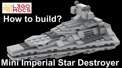 Lego Star Wars MOC Mini Imperial Star Destroyer