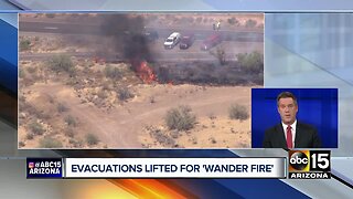 Evacuations lifted for Wander Fire