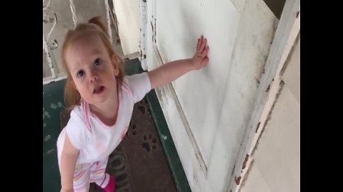 Cute Tot isn't Letting Playtime with Dad End any time Soon!