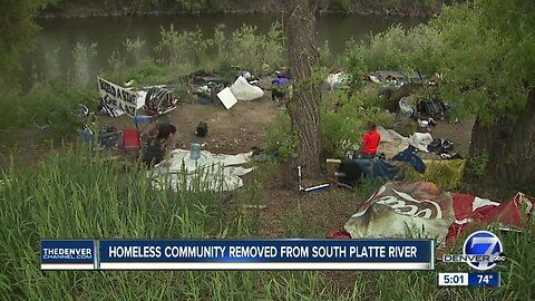 Englewood police begin cleanup of South Platte River homeless camps