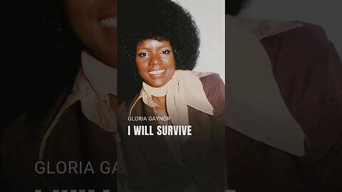 Gloria Gaynor • I will survive (lyric video) #Shorts
