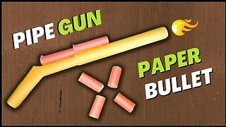 How to Make Paper Pipe Gun That Shoots Paper Bullet | How to Make Paper Gun Easy & Fast |Paper Craft