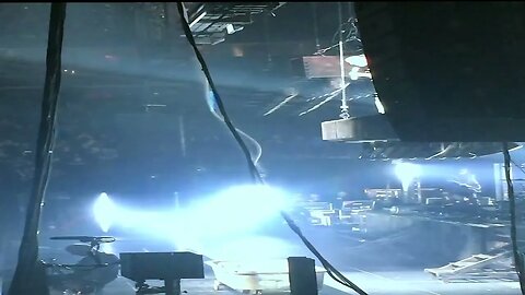 Rammstein Live in Concert in Vegas Till Lindemann Poring Hot Lava in Tub. Back Stage Shot