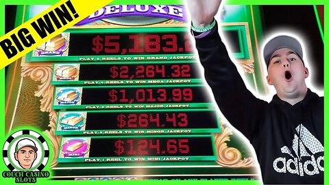 BIG WIN on The GREEN MACHINE Deluxe Slot Machine at the CASINO!!