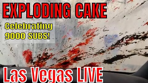 Driving LAS VEGAS ✅ CELEBRATNG 9000 SUBS - ACTION - ADVENTURE HOOD CAKE - Explosion in Car Wash