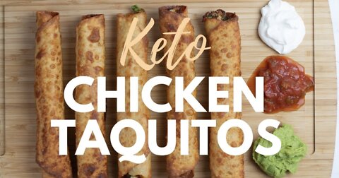 KETO TAQUITOS BUDGET KETO FOOD Easy Keto Recipe using Rotisserie Chicken PART 2