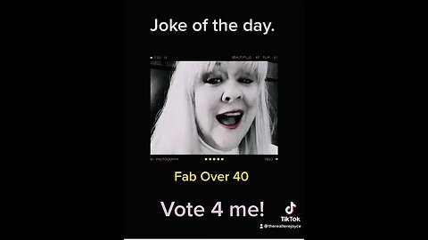 Joke of the day. Help me get to the Top 10 in the #fabover40 competition in #newbeautymagazine