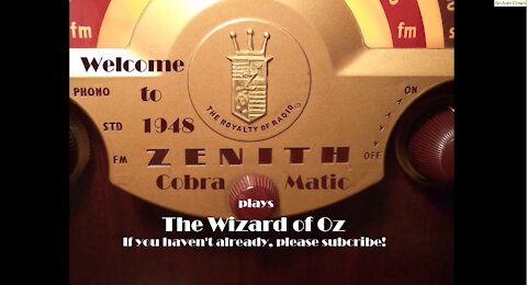 1948 Zenith Cobramatic Plays The Wizard of Oz