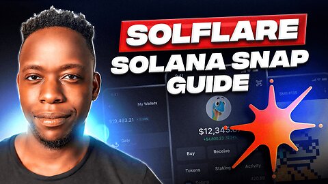 How to Use Solflare 💥 Solana Snap MetaMask Wallet Extension 💥