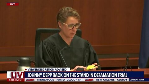 Johnny Depp judge strikes Amber Heard comment during testimony