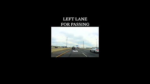 LEFT LANE FOR PASSING