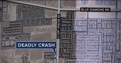 Vegas police investigating deadly crash near Mountain's Edge