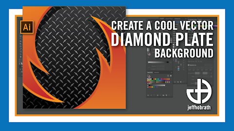 Creating Vector Diamond Plate Pattern Background in Adobe Illustrator | Jeff Hobrath Art Studio