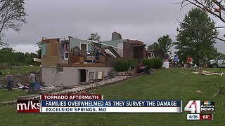 Families in Excelsior Springs overwhelmed as they survey the damage