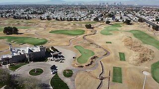 Royal Links Golf Club. Las Vegas, Nevada. Drone footage flyover