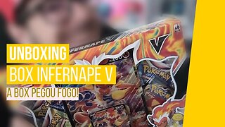 UNBOXING DA BOX INFERNAPE V POKÉMON TCG! Tirei uma carta incrível!