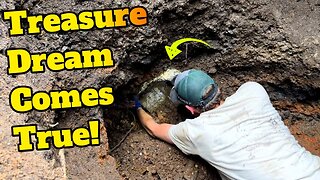 Treasure Hunter's Dream Comes True while Excavating a giant burned Pit! Antique Treasure overload!