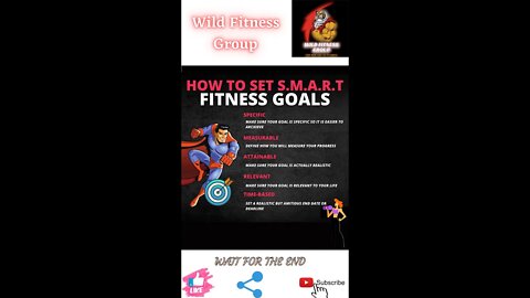 🔥How to set S.M.A.R.T fitness goals🔥#short🔥#fitnessshorts🔥#wildfitnessgroup🔥10 march 2022🔥