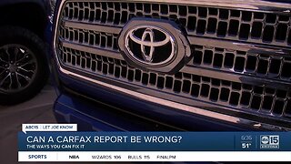 Can a Carfax report be wrong?