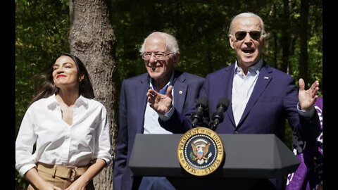 AOC Gives Speech Expressing Solidarity With University Protestors & Turns Around To Support Biden