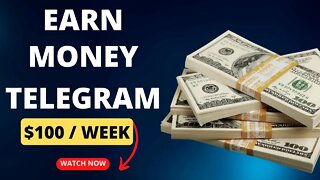 $100 A Week On Telegram Sharing Links | MAKE MONEY USING TELEGRAM