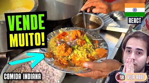 Este PRATO INDIANO faz MUITO SUCESSO! Reagindo a COMIDAS DE RUA INDIANAS | Veja Aqui Reacts