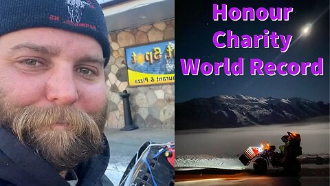 The man setting a World Record for honour and charity