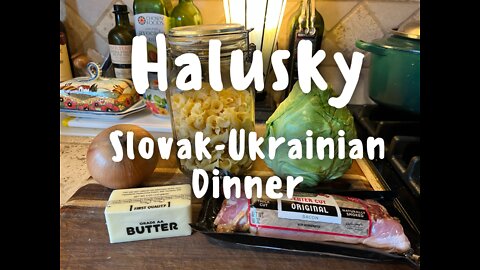 Halusky, an eastern European dish