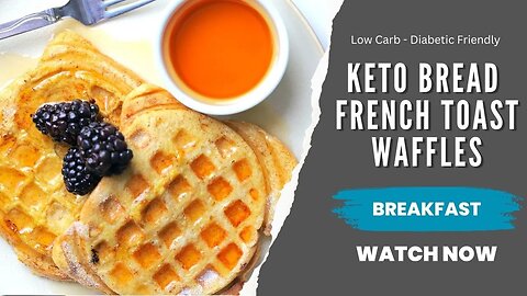 Keto French Toast Waffles Recipe | Low Carb Recipes | Sugar Free Recipes