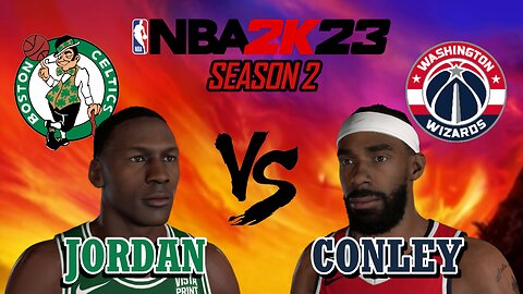 Jordan vs Conley - Celtics vs Wizards - Season 2, Game 12 - MyLeague: All-Time Legends #NBA2K23