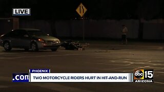 Two motorcycle riders critically hurt in Phoenix hit-and-run