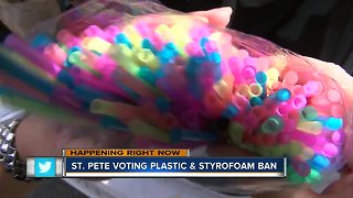 St. Pete voting on plastic and Styrofoam ban