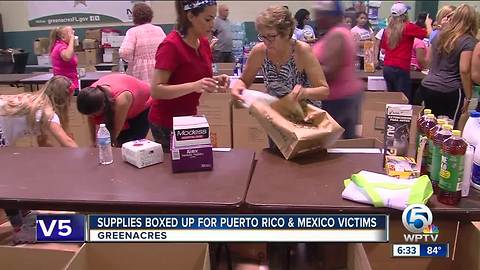 Supplies gathered in Greenacres headed to Puerto Rico after Hurricane Maria