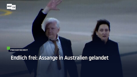 Endlich frei: Assange in Australien gelandet