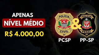 ATENÇÃO! Carreiras Policias - SP [Nível Médio]