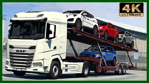 DAF XG 450 transporting cars | Euro Truck Simulator 2 “4K”