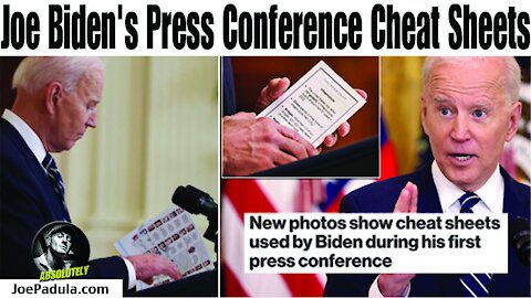 Joe Biden's First Press Conference: Cheat Sheets and Set Up Questions and Dodging Answers