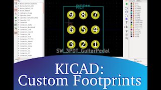 KICAD: How to create a custom component footprint (Linux)