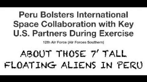 About Those 7' Tall Floating Aliens in Peru, Remember the Predator?