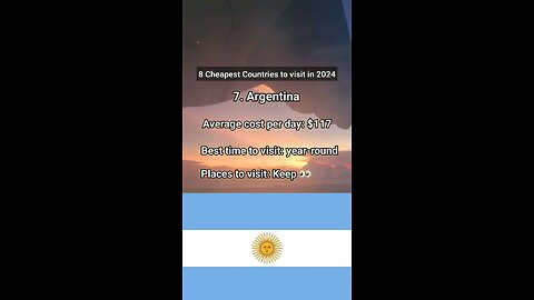 Argentina: 7th Cheapest country to visit in 2024