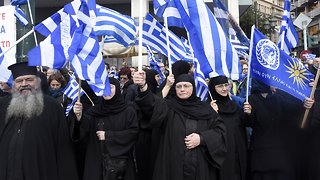 Thousands Protest In Greece Against Macedonia Name Change