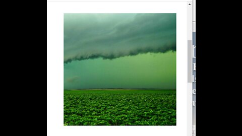 S DAKOTA SKIES TURN GREEN - YES GREEN - DURING A DERECHOS THUNDERSTORM