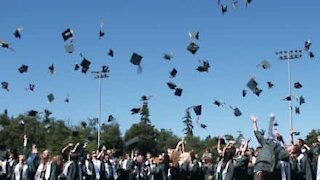 The dangers of wearing high heels to a graduation ceremony